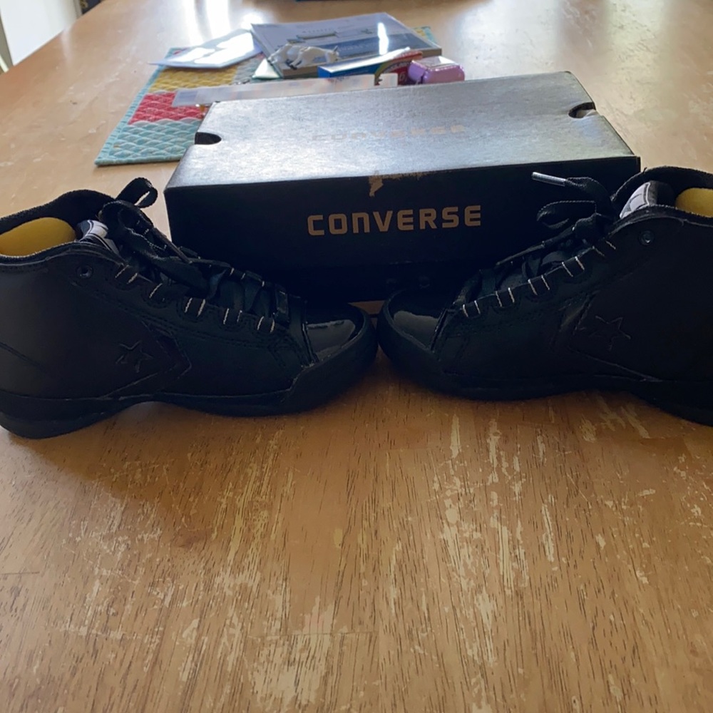 Toddler boys size 12 black converse brand new